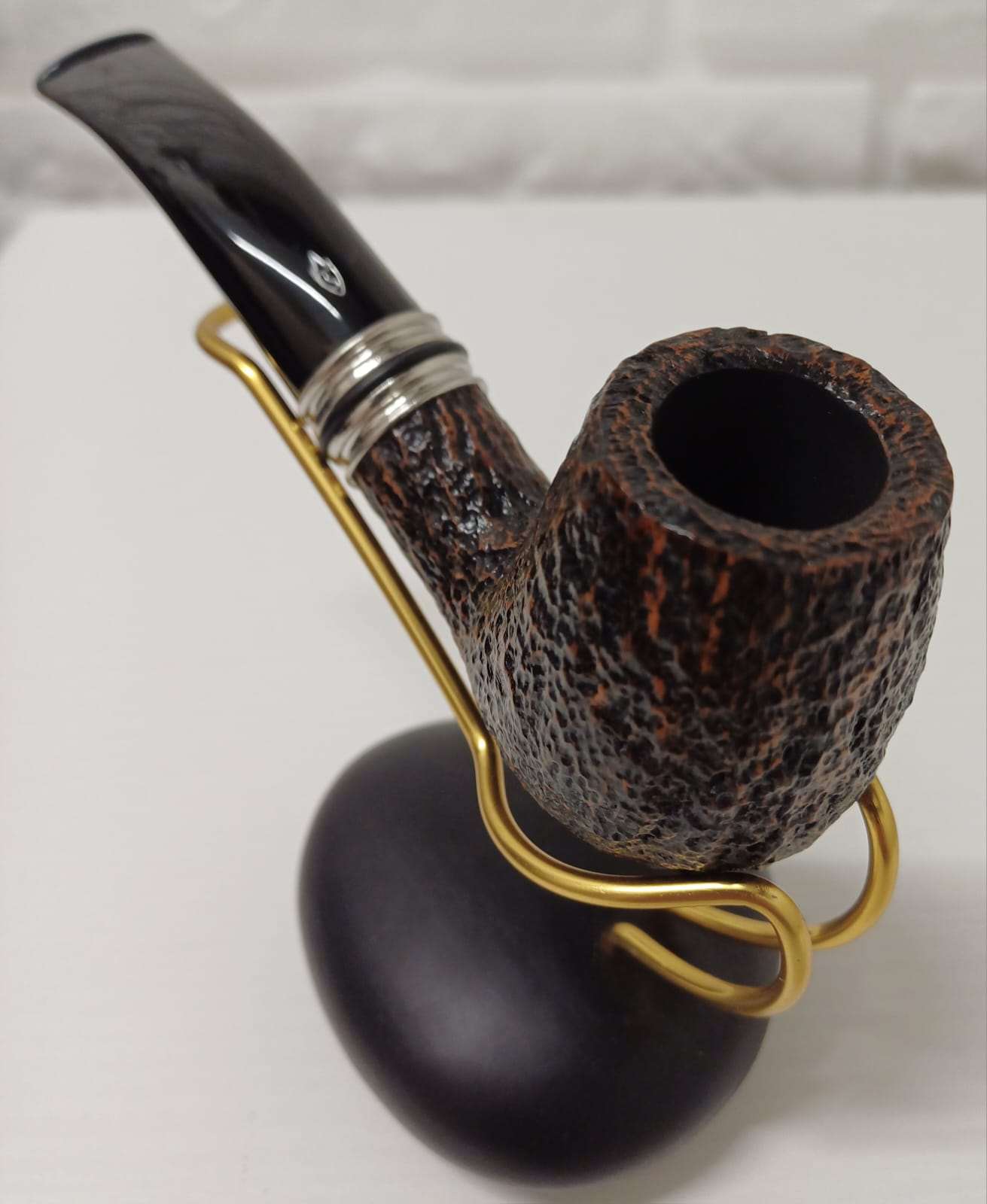 Pipa SAVINELLI Desigual Liscia 141 | King Size | Billiard | Dritta | con Vera in alluminio e anelli in gomma colorati
