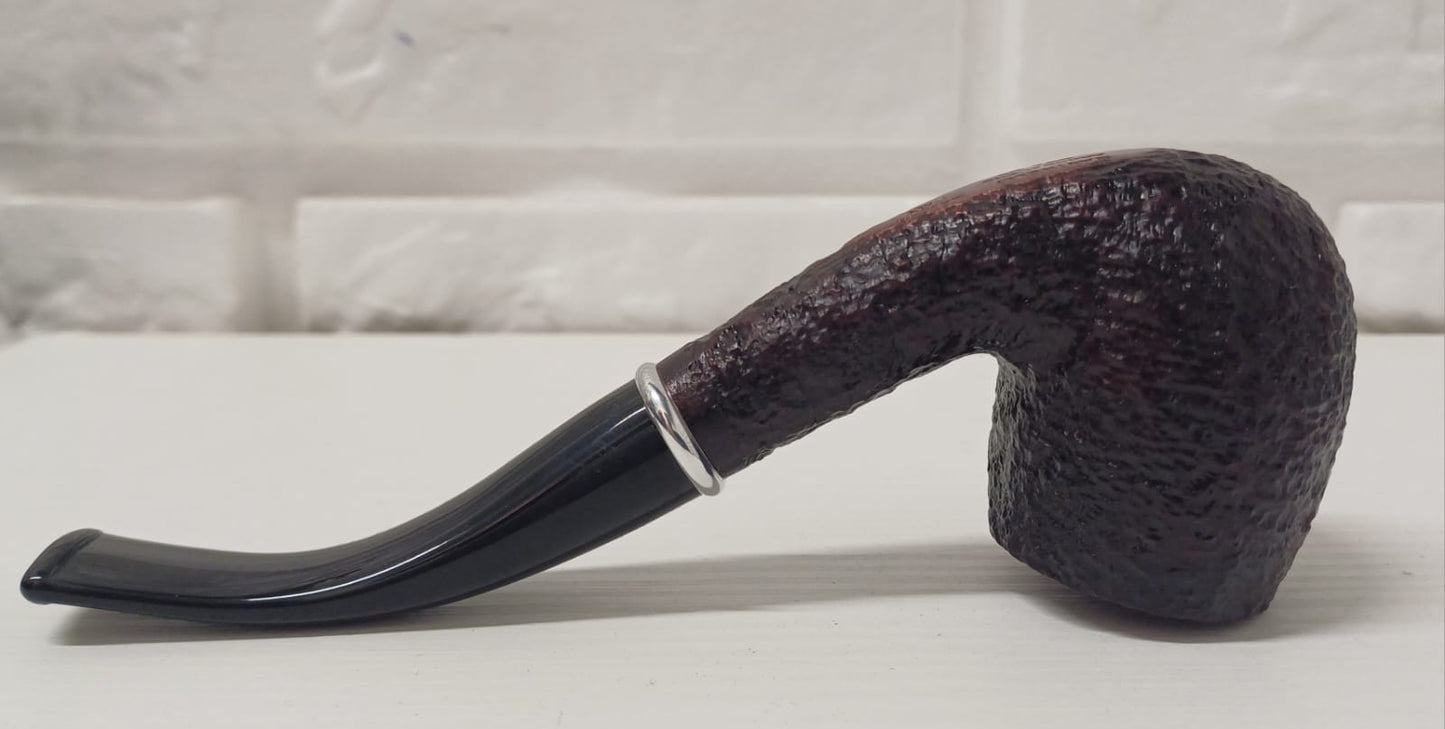 Pipa SAVINELLI Arcobaleno Rusticata Marrone 606 KS | King Size | Billiard | Curva | Finissaggio Rusticato