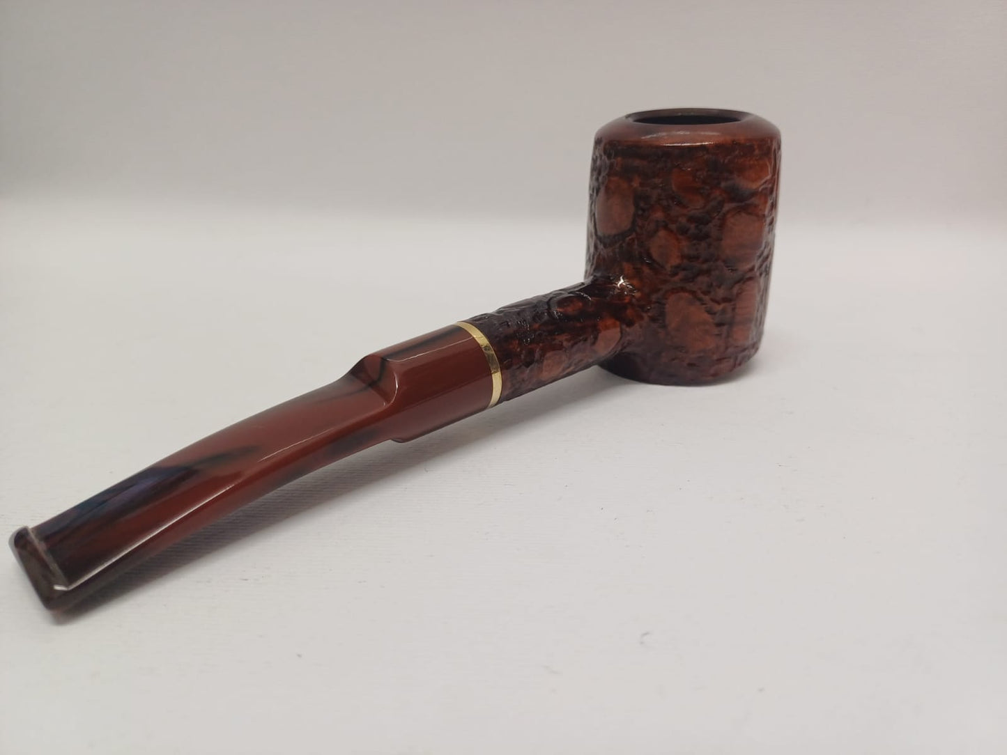 Pipa SAVINELLI Alligator Marrone 310KS | King Size | Poker | Semi Curva