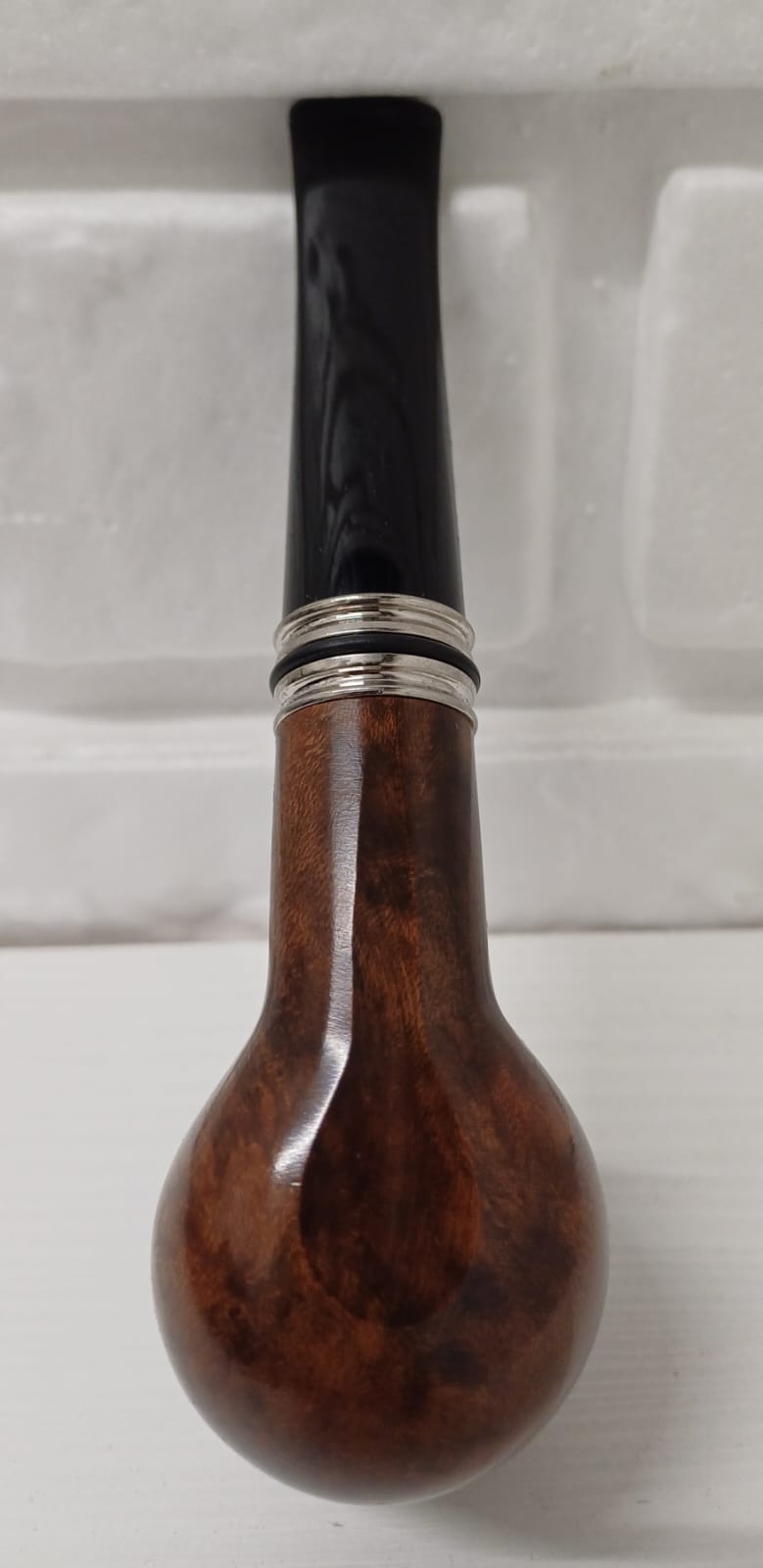 Pipa SAVINELLI Desigual Liscia 141 | King Size | Billiard | Dritta | con Vera in alluminio e anelli in gomma colorati