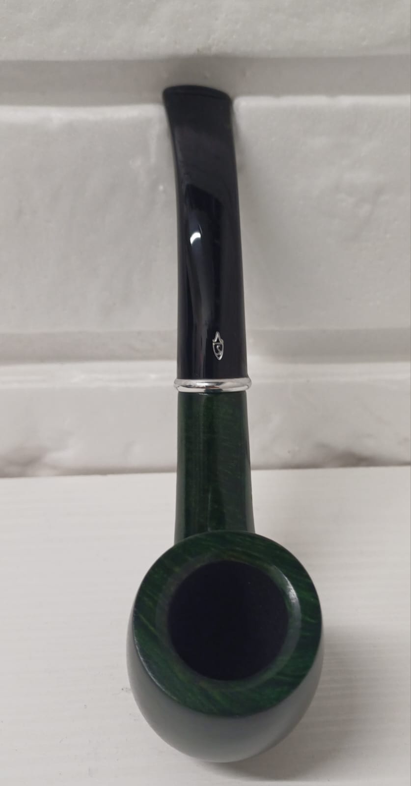 Pipa SAVINELLI Arcobaleno Verde 606 KS | King Size | Billiard | Curva | Finissaggio Liscio