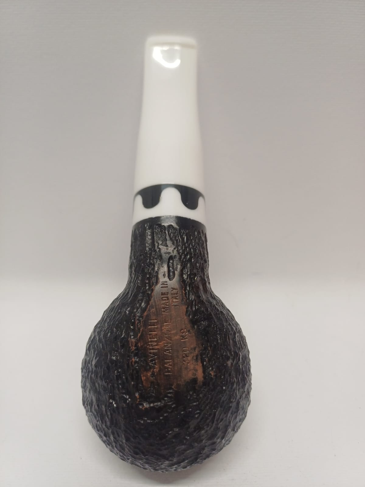 Pipe SAVINELLI Ivory 606 | Roomy | Billiards | Curve | KING SIZE | Smooth burgundy finish
