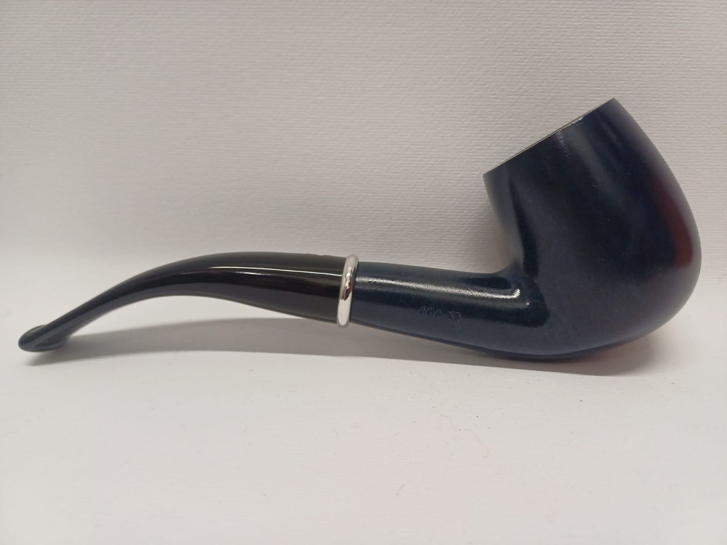Pipa SAVINELLI Arcobaleno Blu 606 KS | King Size | Curva | Finissaggio Liscio