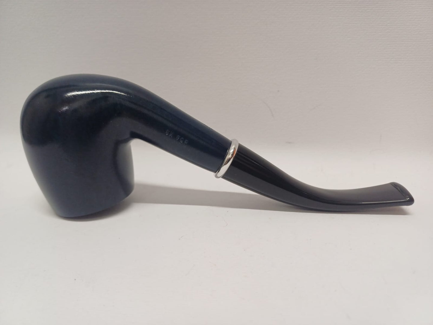 Pipa SAVINELLI Arcobaleno Blu 606 KS | King Size | Curva | Finissaggio Liscio