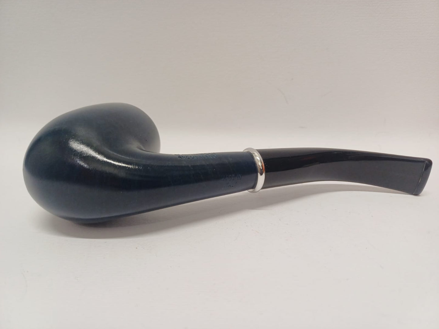 Pipa SAVINELLI Arcobaleno Blu 606 KS | King Size | Curva | Finissaggio Liscio