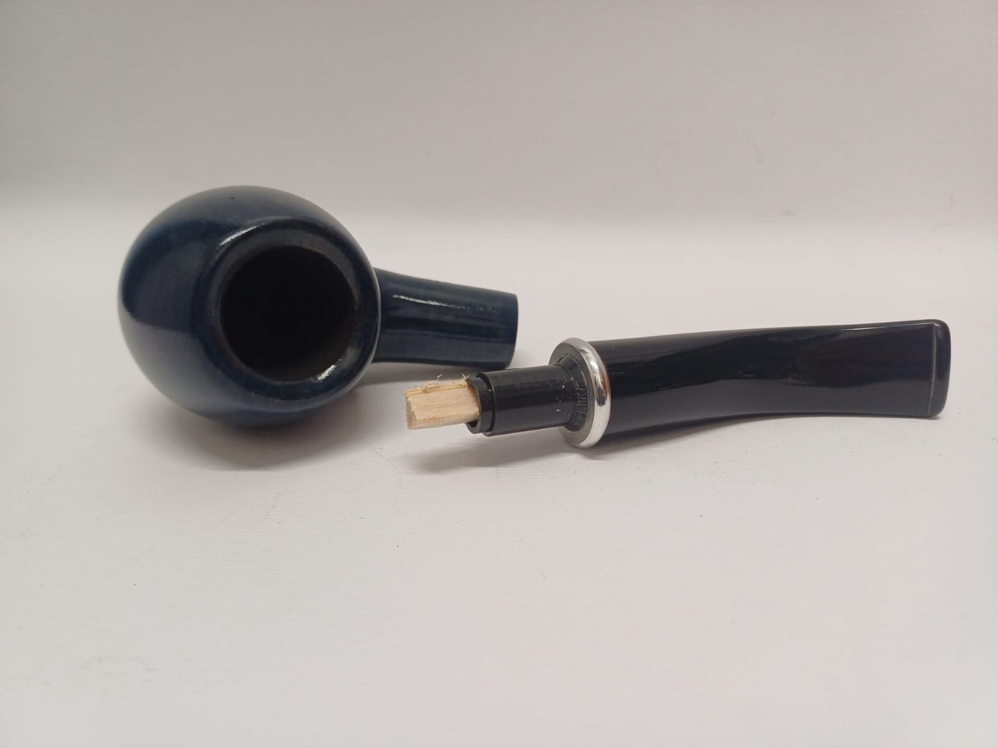 Pipa SAVINELLI Arcobaleno Blu 626 | Apple | Curva | Finissaggio Liscio