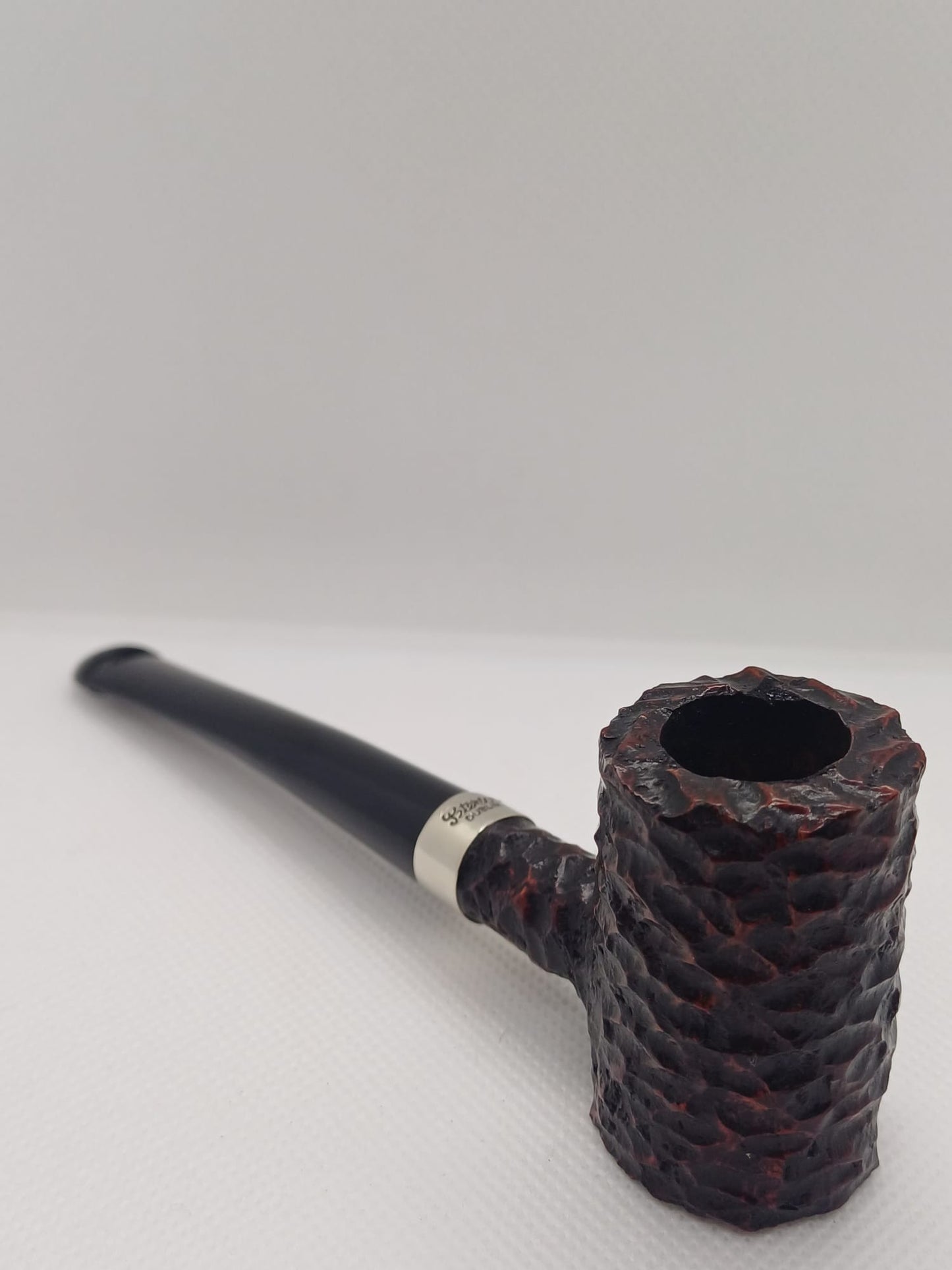 Pipa Peterson Speciality Rusticated Nickel Mounted Tankard P-Lip