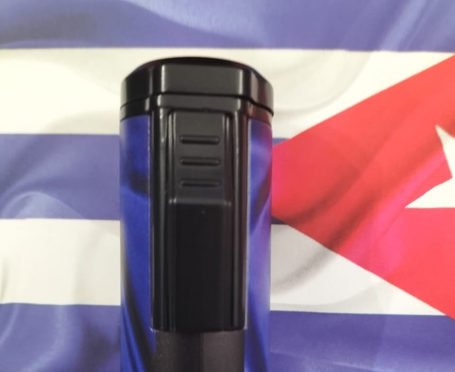 Cool Accendino Ricaricabile per Sigari 3 Jet Flame Cuban Flag - SmokenStore.com