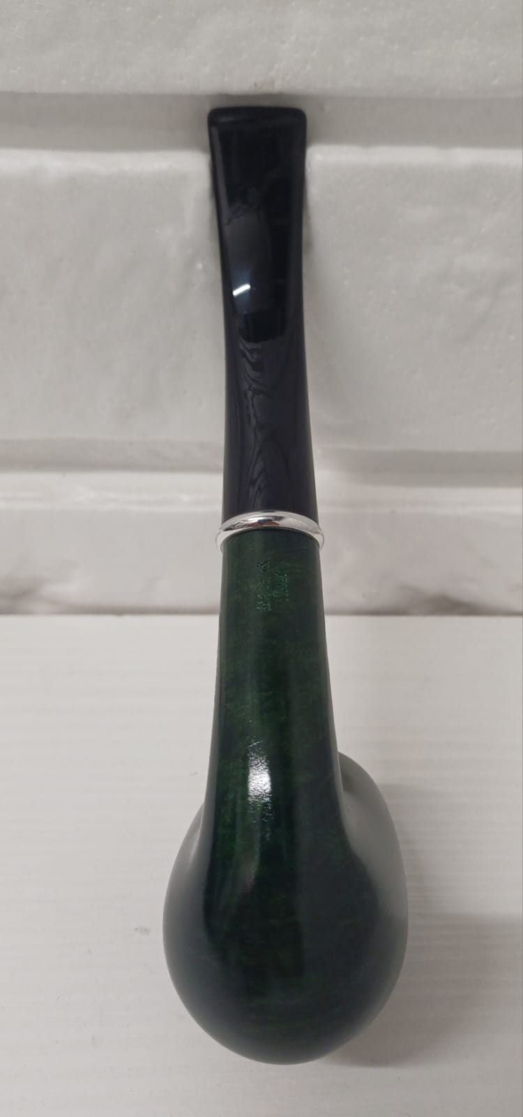 Pipa SAVINELLI Arcobaleno Verde 606 KS | King Size | Billiard | Curva | Finissaggio Liscio
