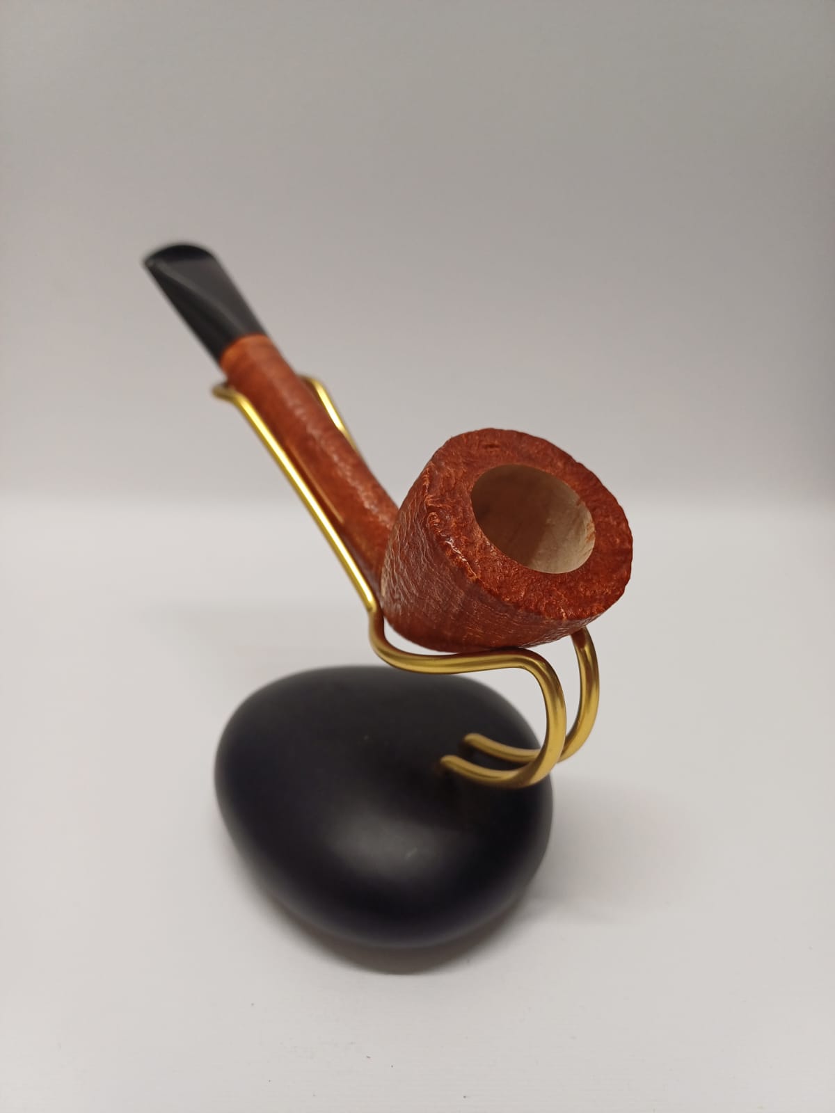 Bacigalupi Artisan Pipe Calabash Reverse Sandblasted 1 Sail