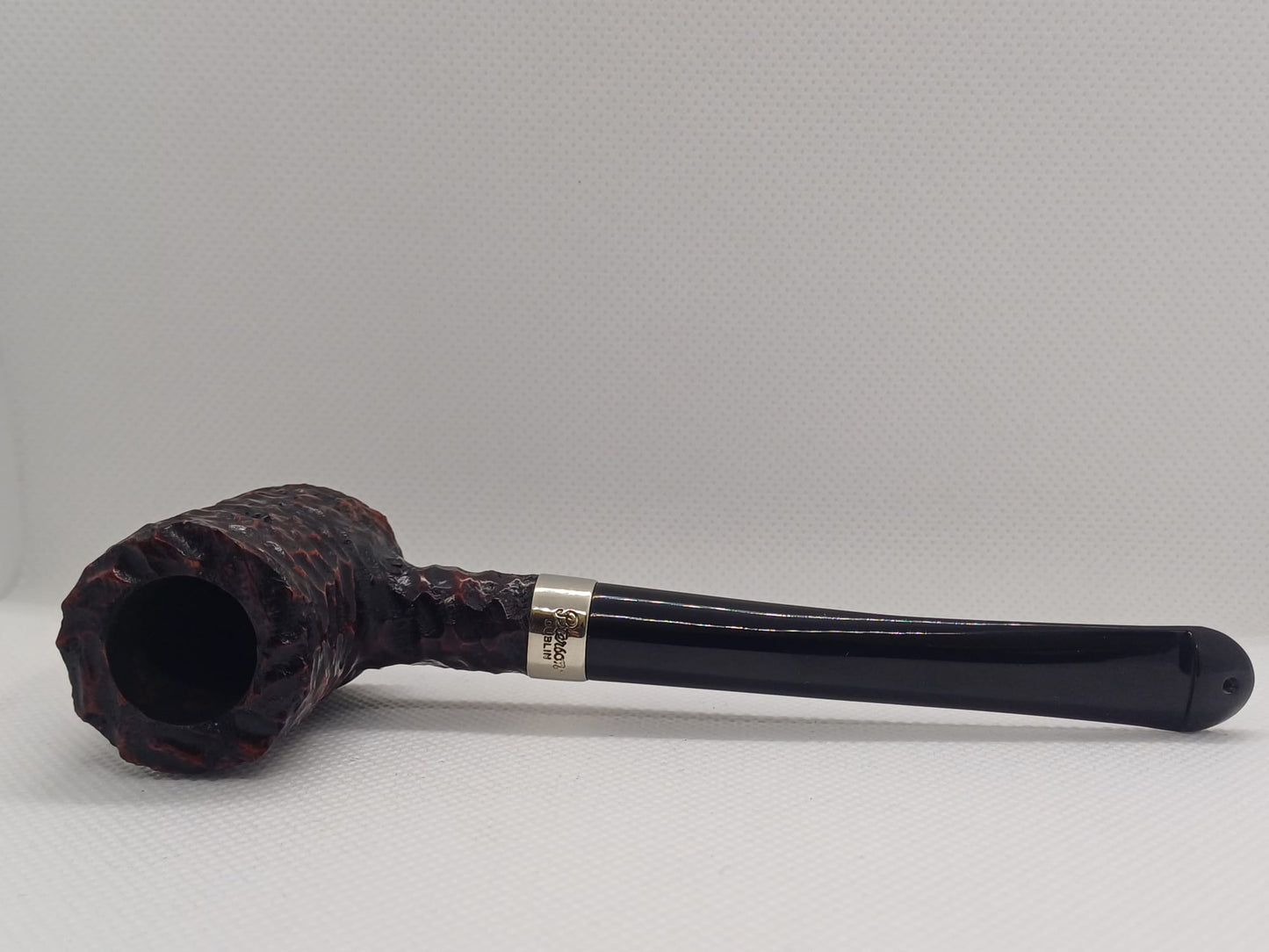 Pipa Peterson Speciality Rusticated Nickel Mounted Tankard P-Lip
