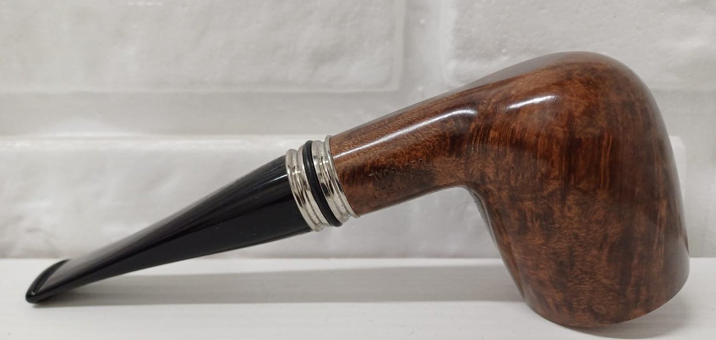 Pipa SAVINELLI Desigual Liscia 141 | King Size | Billiard | Dritta | con Vera in alluminio e anelli in gomma colorati