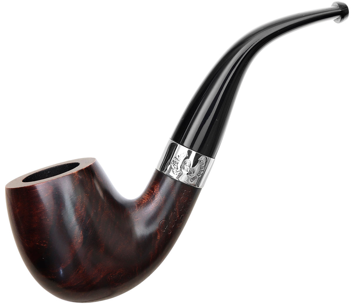 Peterson Pipe Aran Smooth Nickel Mounted (69) Fishtail