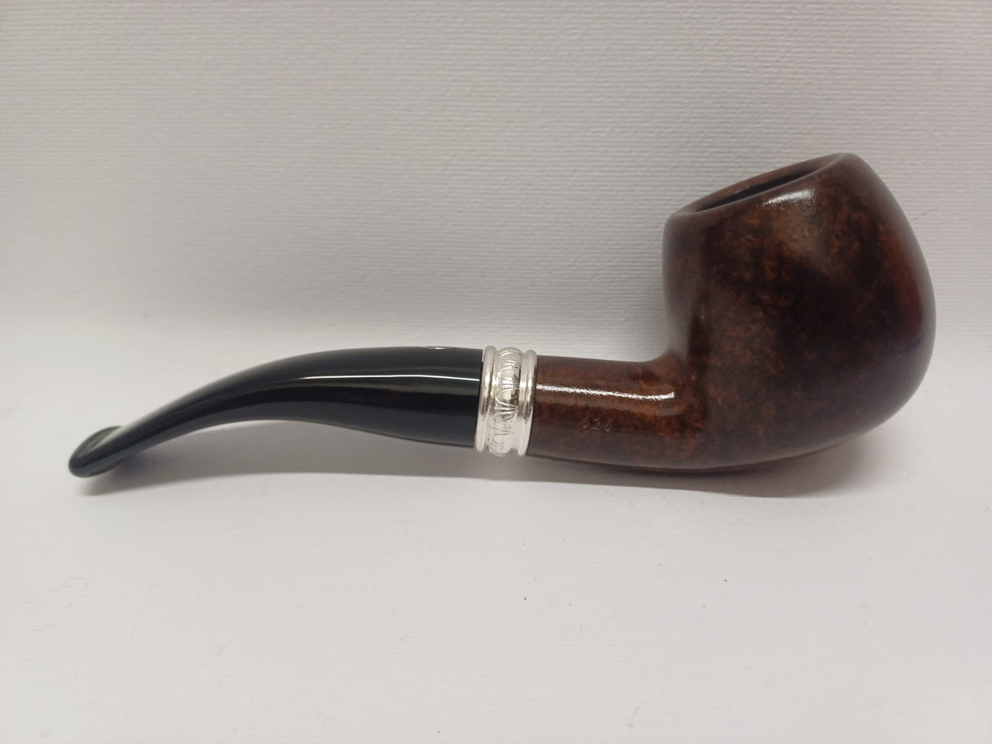 Pipe SAVINELLI Ivory 606 | Roomy | Billiards | Curve | KING SIZE | Smooth burgundy finish