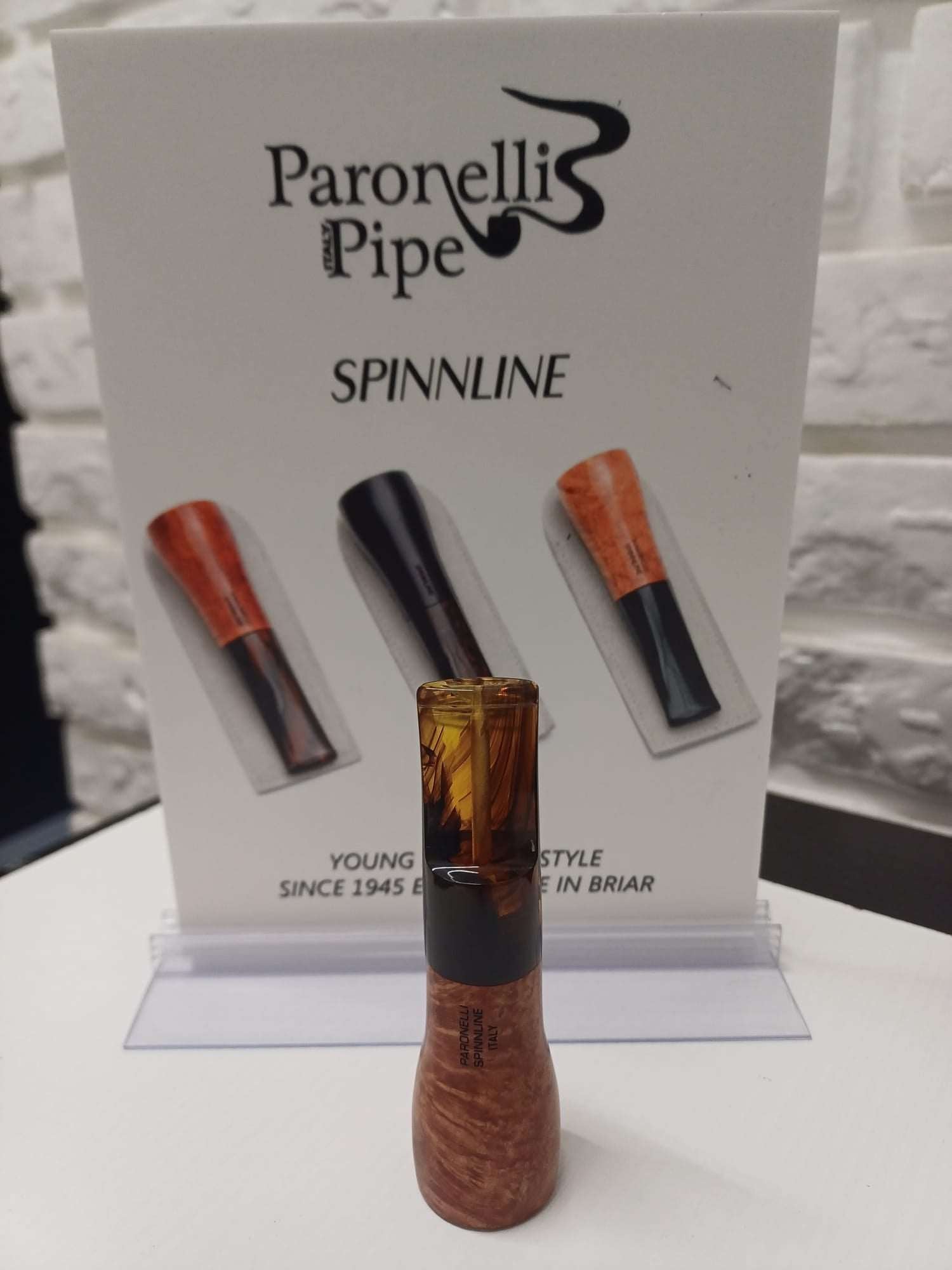 Paronelli Pipa in radica SPINNLINE calabash reverse liscia