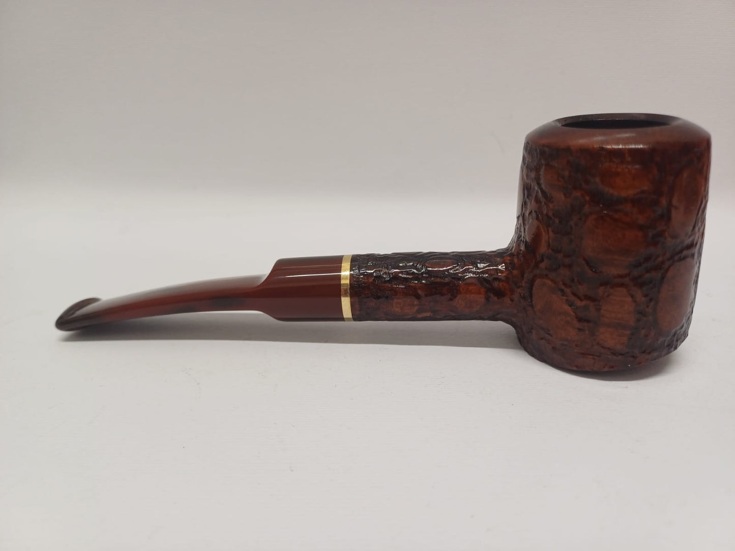 Pipa SAVINELLI Alligator Marrone 310KS | King Size | Poker | Semi Curva