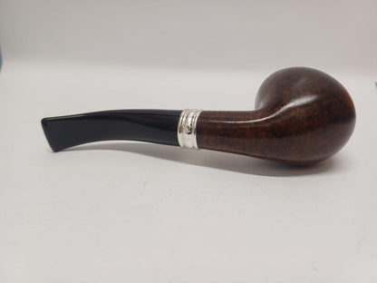 Pipe SAVINELLI Ivory 606 | Roomy | Billiards | Curve | KING SIZE | Smooth burgundy finish