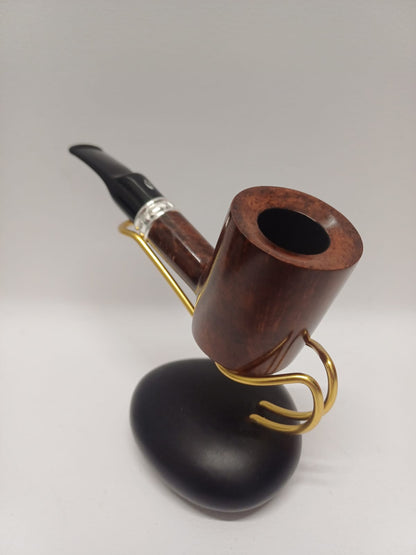 Pipe SAVINELLI Ivory 606 | Roomy | Billiards | Curve | KING SIZE | Smooth burgundy finish