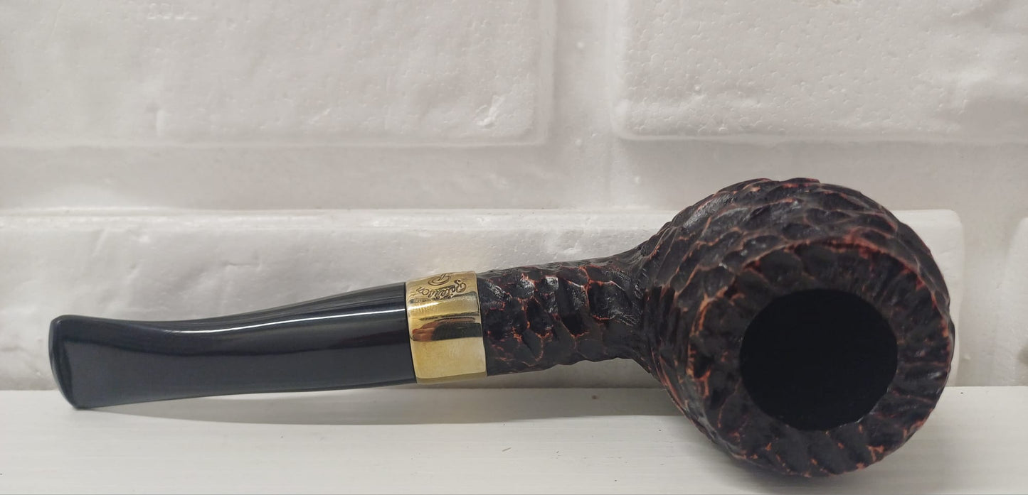 Pipa Peterson Donegal Rocky 408 | Bent Pot | Rusticata| Radica Eccellente | Dritta