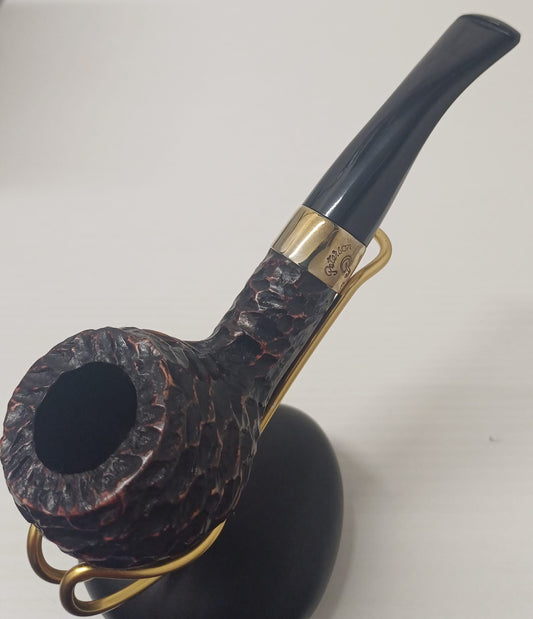 Pipa Peterson Donegal Rocky 408 | Bent Pot | Rusticata| Radica Eccellente | Dritta