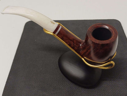 Pipa SAVINELLI Avorio 606 | Capiente | Billiard | Curva | KING SIZE | Finissaggio liscio bordeaux