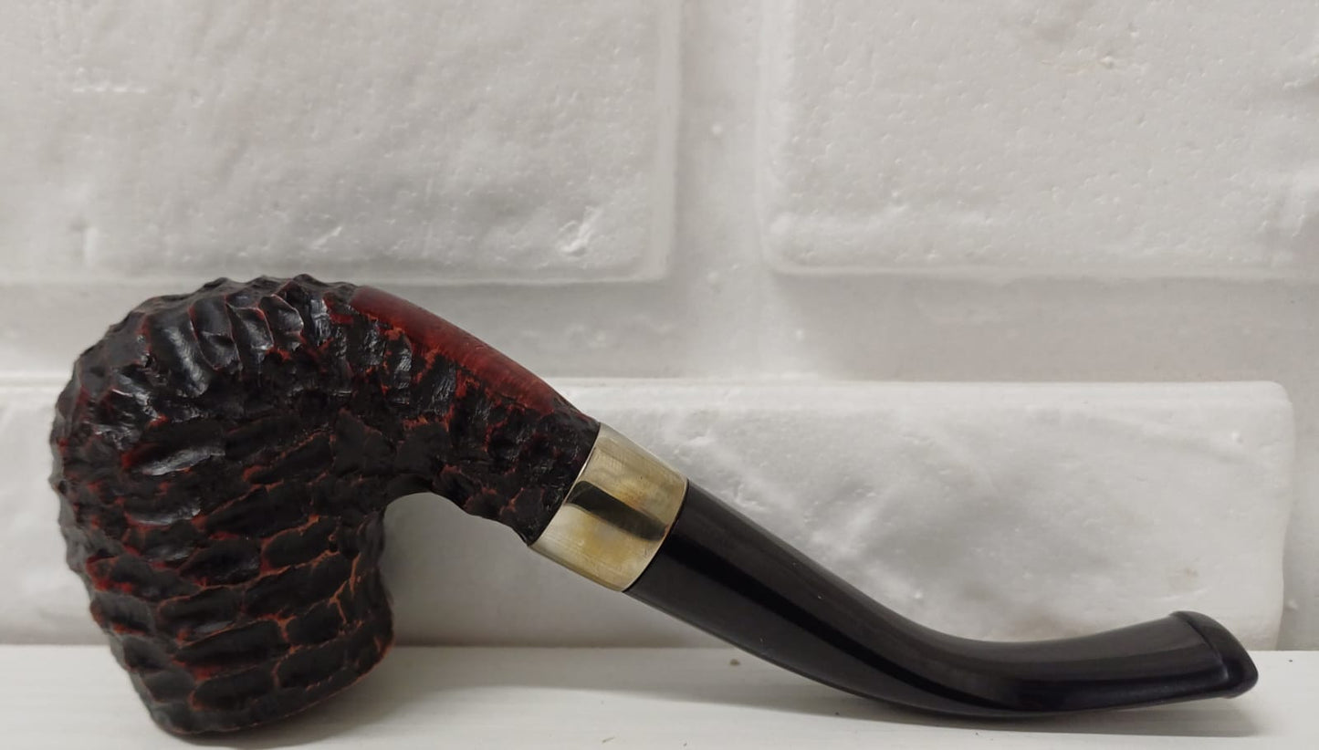 Pipa Peterson Donegal Rocky 65 Fishtail | Bent Billiard | Rusticata | Radica Eccellente | Curva