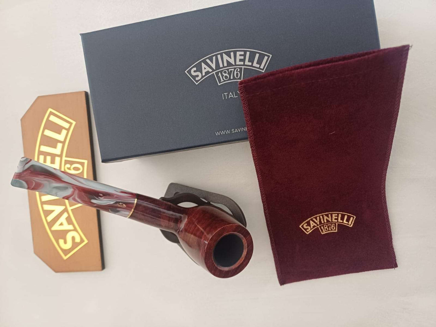 Savinelli Pipa Vigna Liscia Marrone 6 mm 141 KS - SmokenStore.com