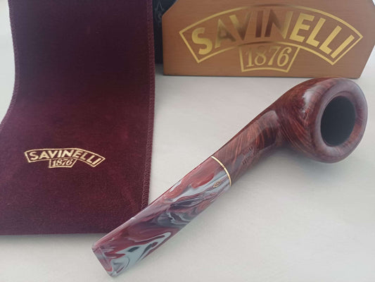 Savinelli Pipa Vigna Liscia Marrone 6 mm 316 KS - SmokenStore.com