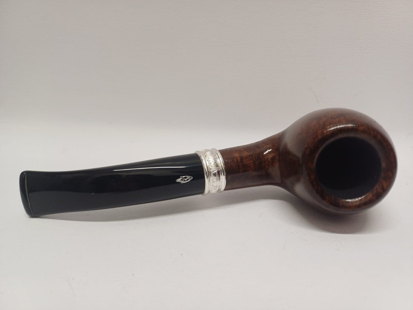 Pipe SAVINELLI Ivory 606 | Roomy | Billiards | Curve | KING SIZE | Smooth burgundy finish