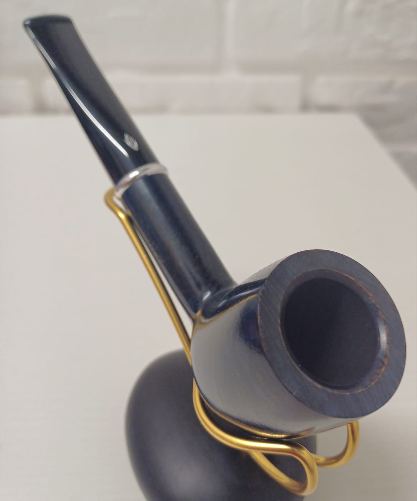 Pipa SAVINELLI Arcobaleno Blu 111 KS | King Size | Billiard | Dritta | Finissaggio Liscio