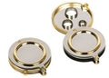 Lubinski Buca Sigari rotondo 3 lame cromo/dorato - SmokenStore.com