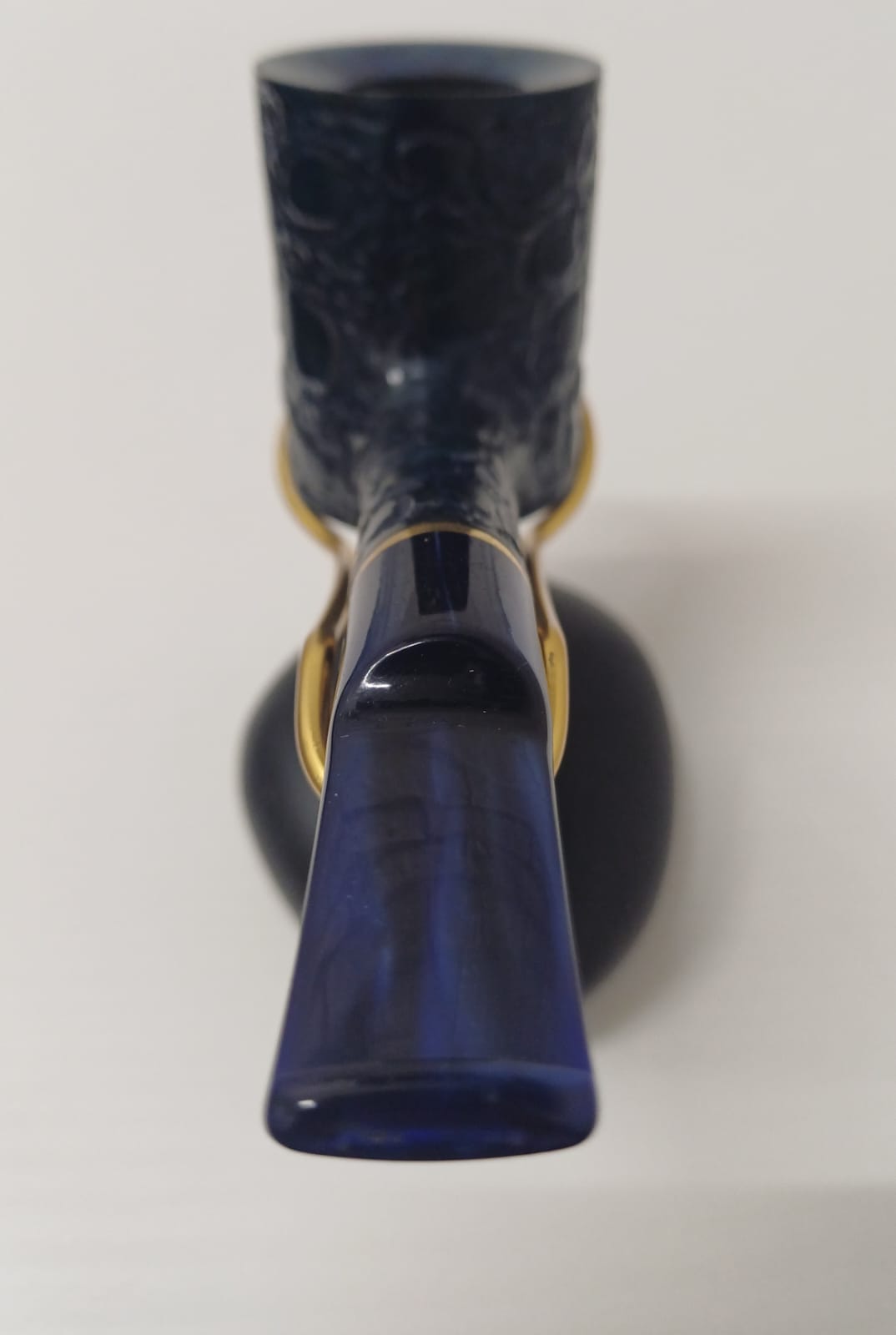 Pipa SAVINELLI Alligator Blu Rusticata 311 KS | King Size | Poker | Semi Curva | Finissaggio Panel