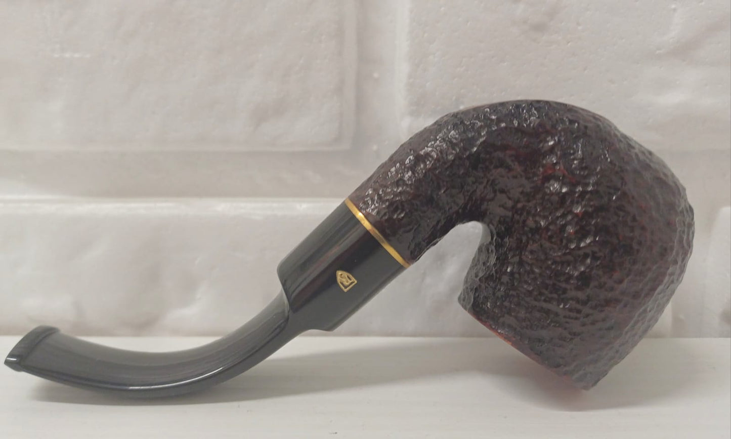 Pipa SAVINELLI Roma Rusticata 614 | Regolare | Billiard | Curva | Finissaggio Rusticato