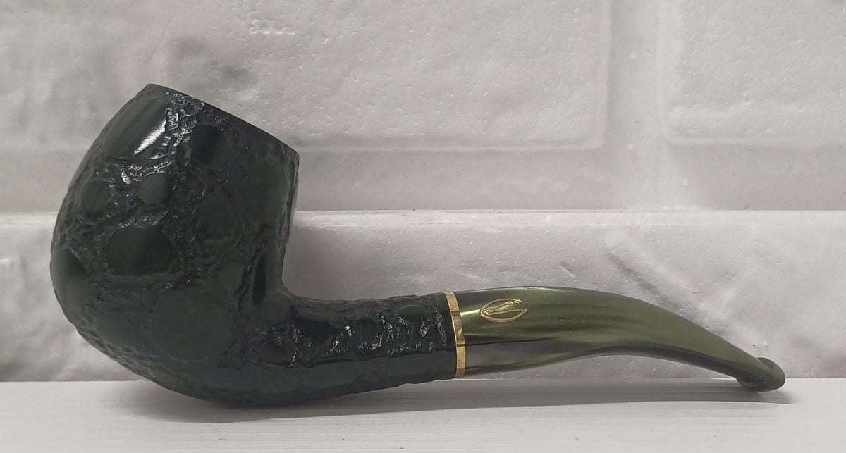 Pipe SAVINELLI Ivory 606 | Roomy | Billiards | Curve | KING SIZE | Smooth burgundy finish