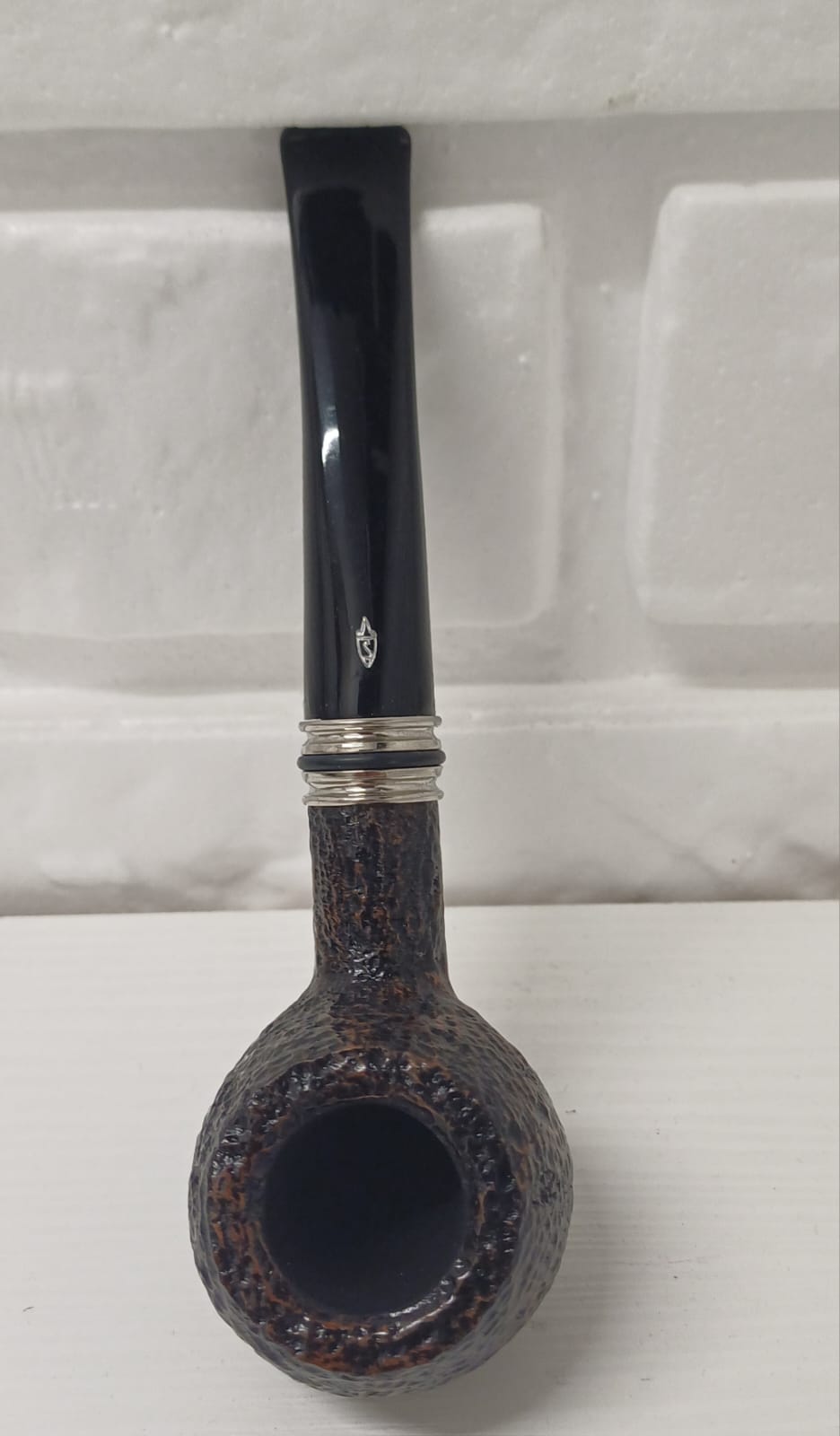 Pipa SAVINELLI Desigual Rusticata 315 | King Size | Billiard | Prince |con Vera in alluminio e anelli in gomma colorati