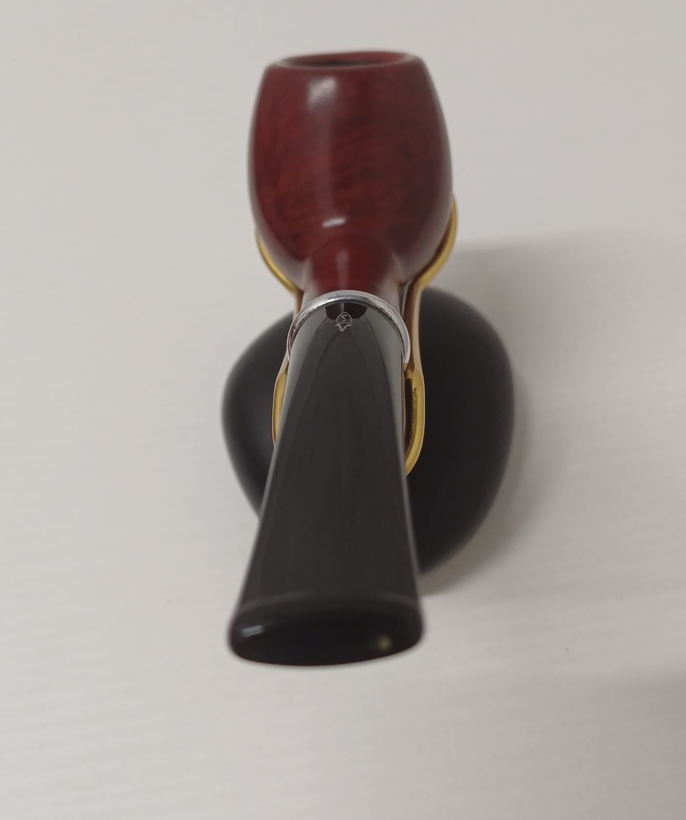 Pipa SAVINELLI Arcobaleno Rossa 207 KS | Regolare | Apple | Dritta | Finissaggio Liscio