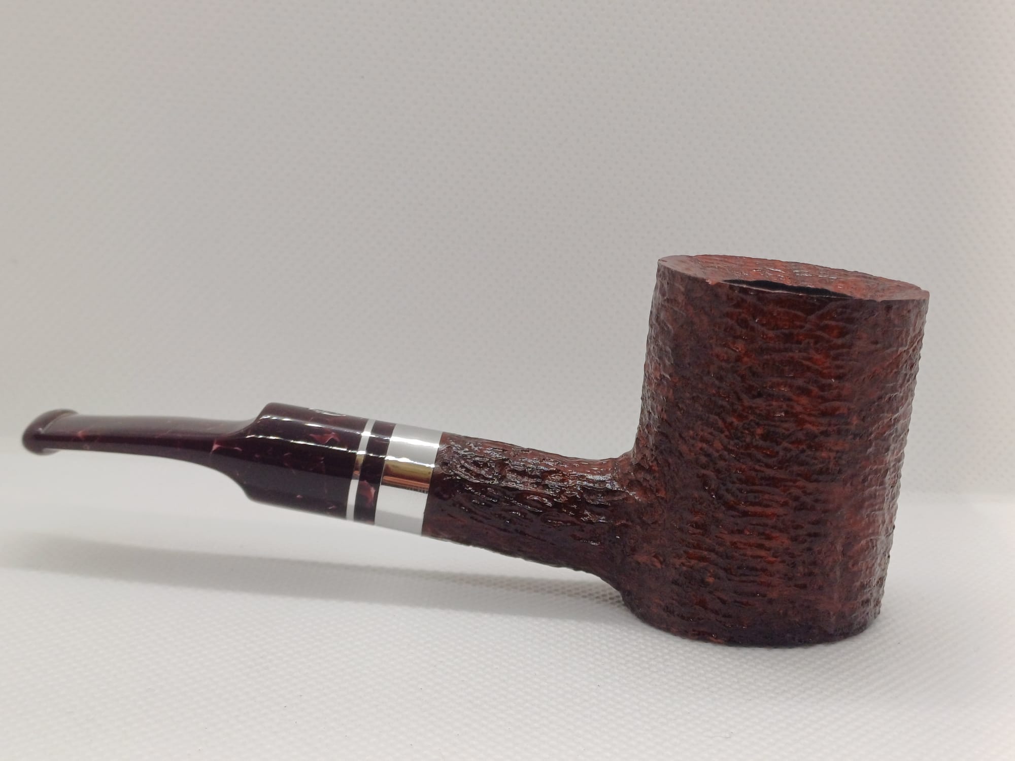 Pipe SAVINELLI Ivory 606 | Roomy | Billiards | Curve | KING SIZE | Smooth burgundy finish