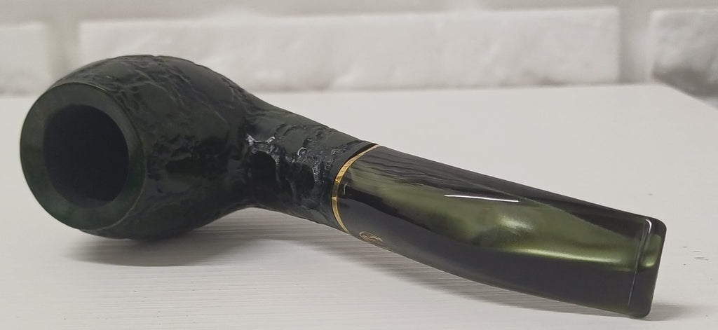 Pipa SAVINELLI Alligator Verde Rusticata 677 KS | King Size | Billiard | Curva | Finissaggio Panel