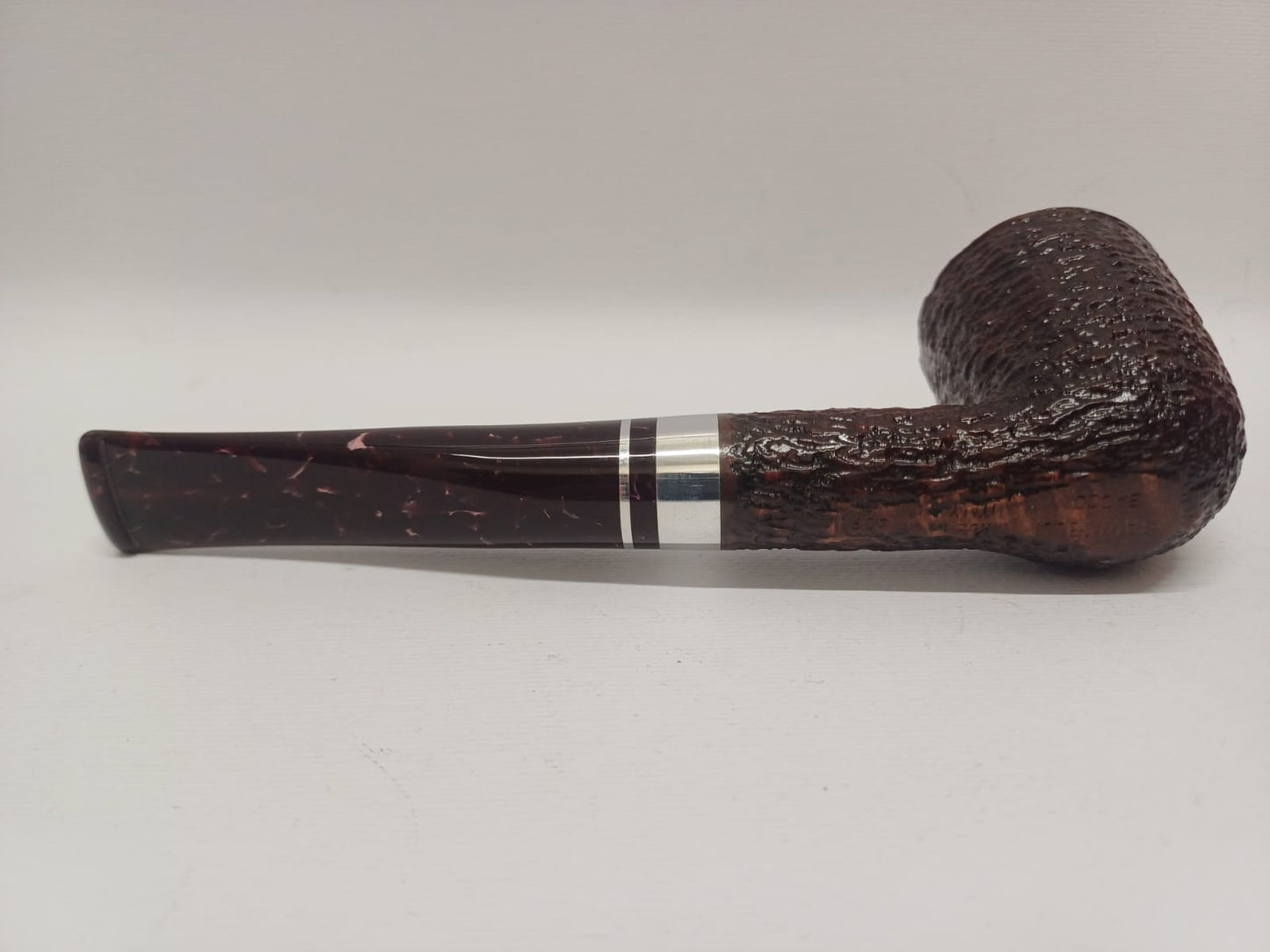 Pipe SAVINELLI Ivory 606 | Roomy | Billiards | Curve | KING SIZE | Smooth burgundy finish