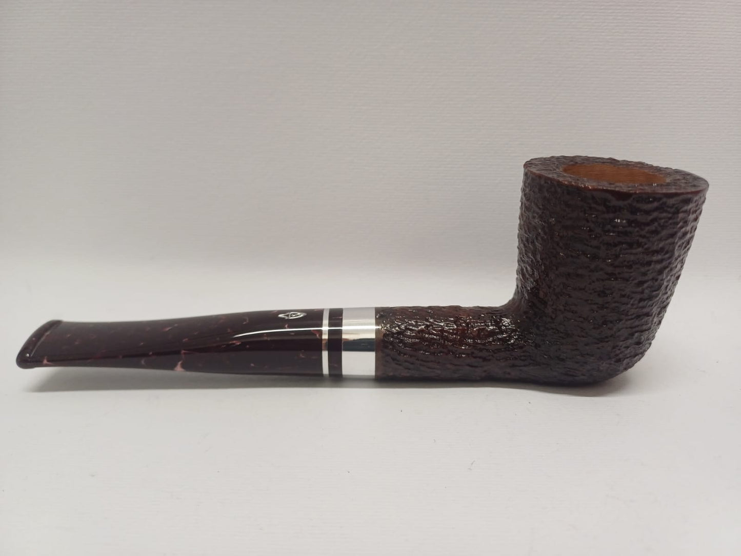 Pipe SAVINELLI Ivory 606 | Roomy | Billiards | Curve | KING SIZE | Smooth burgundy finish