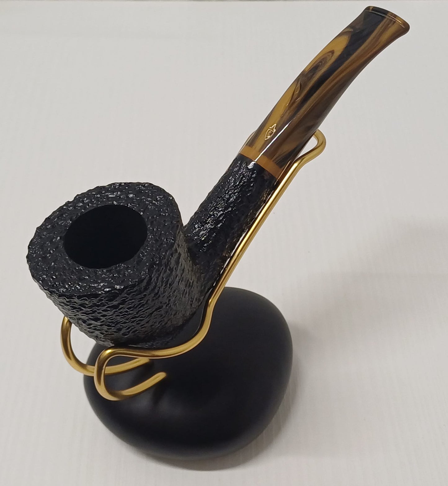 Pipe SAVINELLI Rusticated Tiger 920 | Dublin | King Size | Curve | Rusticated | Regular | Rustic finish