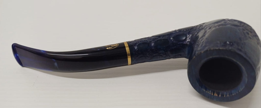 Pipa SAVINELLI Alligator Blu 606 KS | King Size | Billiard | Curva | Finissaggio Panel