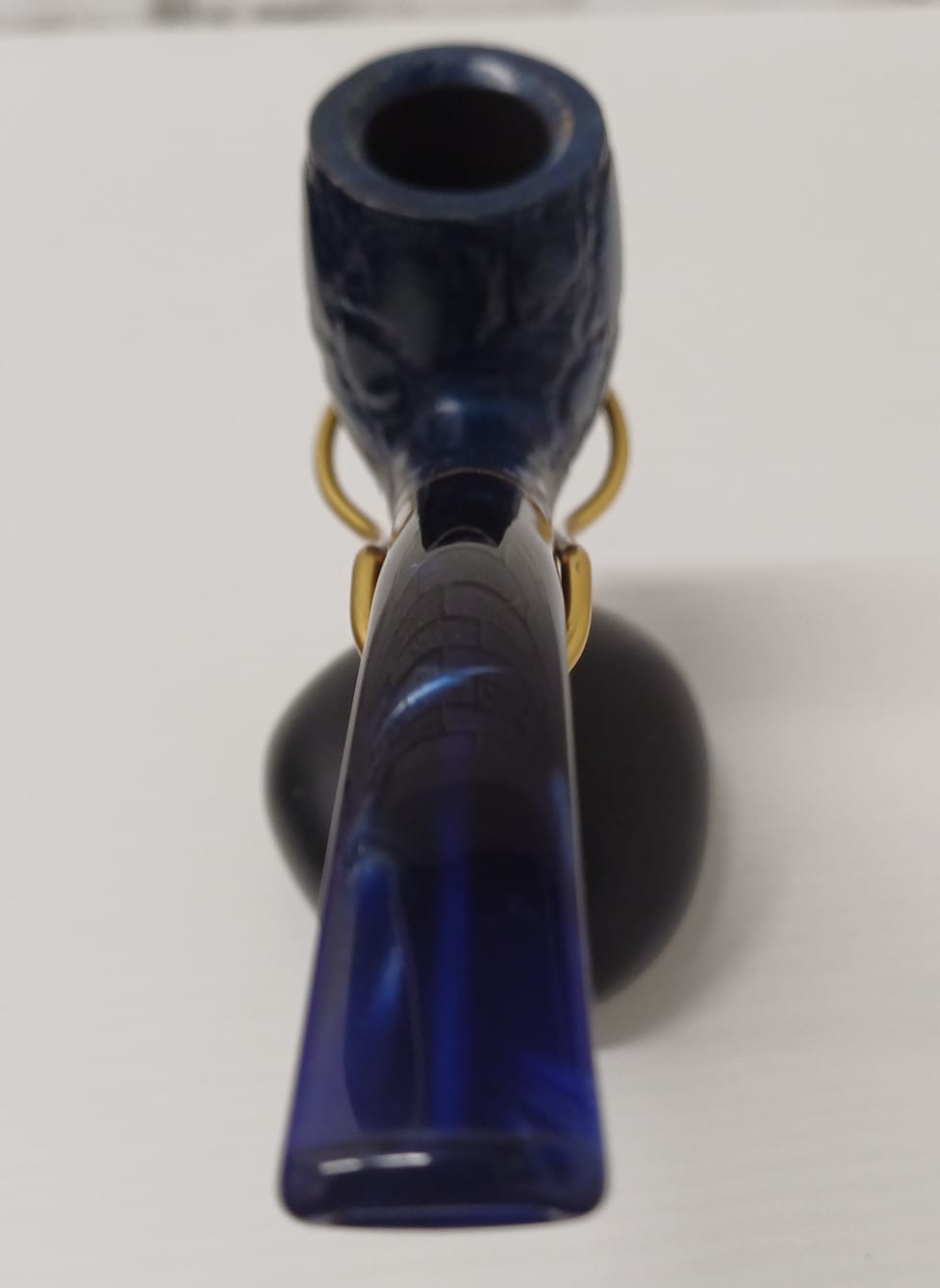 Pipa SAVINELLI Alligator Blu 606 KS | King Size | Billiard | Curva | Finissaggio Panel