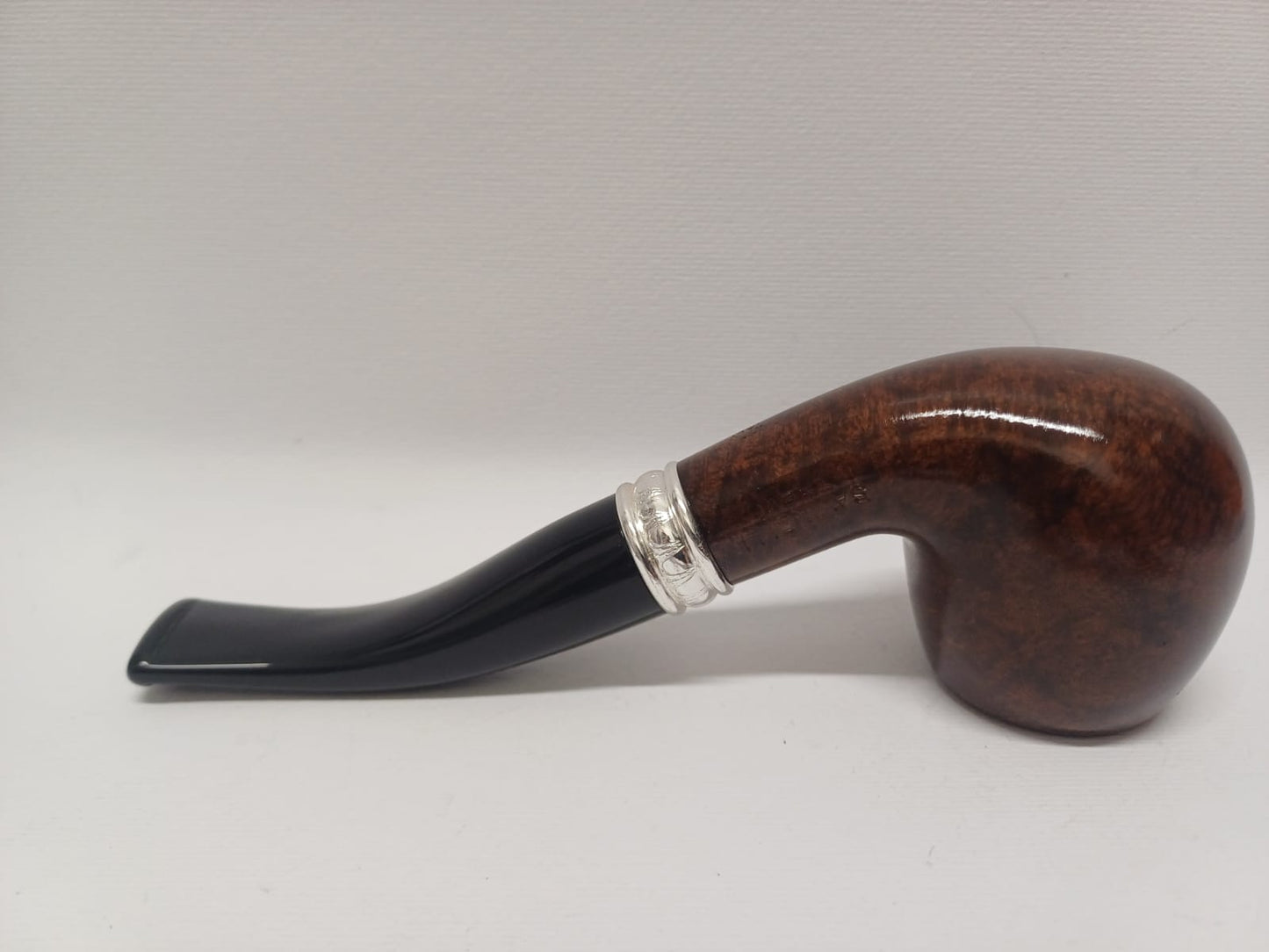 Pipe SAVINELLI Ivory 606 | Roomy | Billiards | Curve | KING SIZE | Smooth burgundy finish