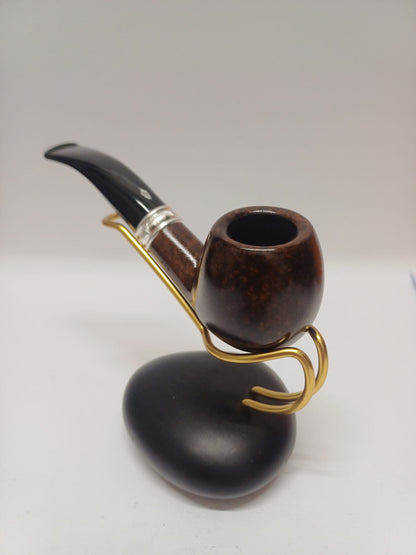 Pipe SAVINELLI Ivory 606 | Roomy | Billiards | Curve | KING SIZE | Smooth burgundy finish