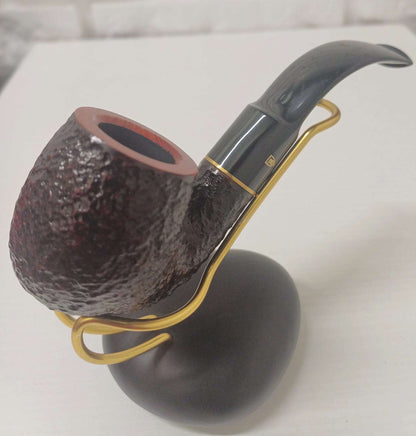 Pipa SAVINELLI Roma Rusticata 614 | Regolare | Billiard | Curva | Finissaggio Rusticato