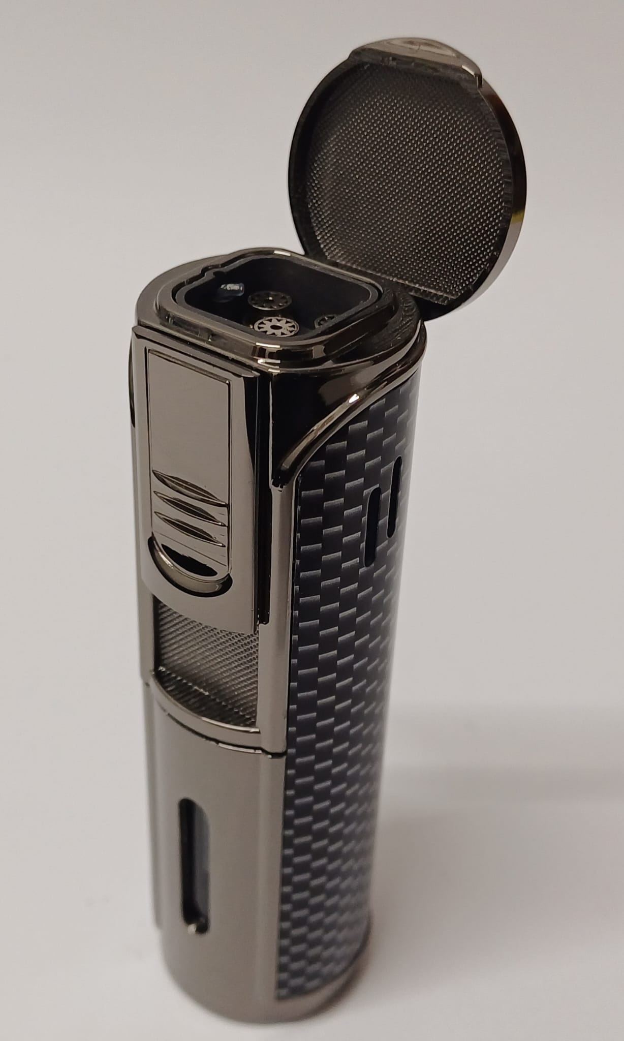 Cool Refillable Cigar Lighter 3 Jet Flame Cuban Flag