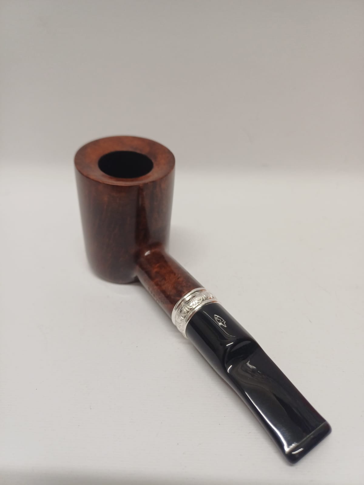 Pipe SAVINELLI Ivory 606 | Roomy | Billiards | Curve | KING SIZE | Smooth burgundy finish