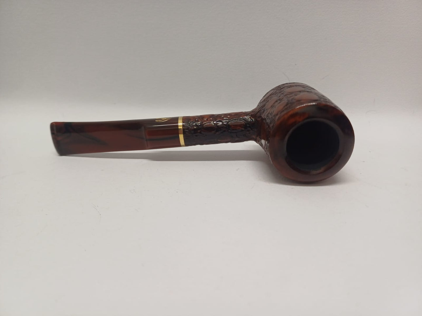 Pipe SAVINELLI Ivory 606 | Roomy | Billiards | Curve | KING SIZE | Smooth burgundy finish