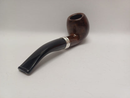 Pipe SAVINELLI Ivory 606 | Roomy | Billiards | Curve | KING SIZE | Smooth burgundy finish